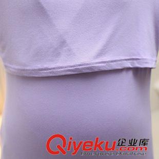 孕婦裝類 外出韓版春夏季莫代爾哺乳上衣時(shí)尚月子服喂奶衫長袖實(shí)拍原始圖片3