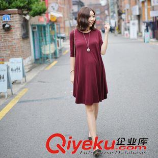 孕婦裝類 秋季韓國代購新品蝴蝶結韓版寬松孕婦連衣裙時尚孕婦裝原始圖片3