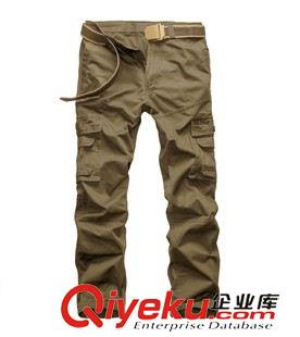 男裝專(zhuān)區(qū) 外貿(mào)新款男工裝褲長(zhǎng)褲 多口袋軍褲休閑褲男修身戶(hù)外褲 大碼原始圖片2