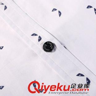 男裝專區(qū) 秋季男士時(shí)尚韓版碎花襯衫長(zhǎng)袖男潮流男裝襯衫修身印花男襯衣