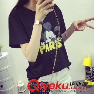 襯衫 T恤 實(shí)拍160#韓版夏裝新款女裝寬松大碼花朵印花短袖圓領(lǐng)T恤女潮原始圖片3