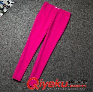 男女套裝 情侶裝 實拍10073歐洲站夏裝新款蕾絲鏤空雪紡衫配玫紅長褲套裝女原始圖片3