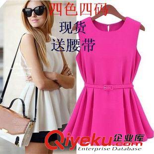 速賣通貨源 歐美條紋?；闢領(lǐng)燕尾連衣裙 短袖 女 ebay 速賣通爆款