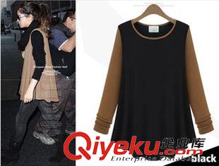 Ebay.亞馬遜 熱賣(mài) zara代購(gòu)2013秋裝新款長(zhǎng)袖T恤 女士上衣寬松顯瘦百搭打底衫原始圖片3