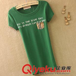 T恤 來(lái)圖定做不連帽全棉180克套頭圓領(lǐng)廠家直銷夏季白色女裝t恤原始圖片2