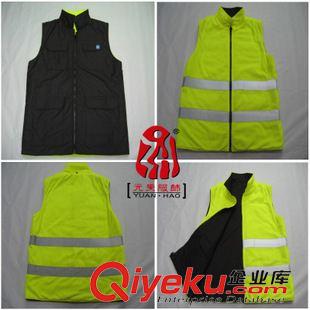 反光服.警示服 外貿(mào)搖粒絨馬甲定做 兩面穿抓絨反光馬甲 廣告馬夾訂單加工定制