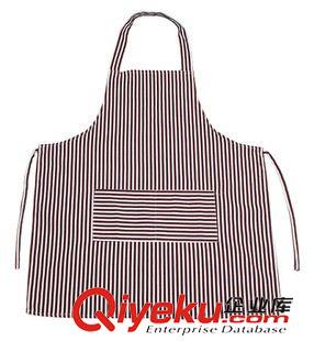 酒店、廚師服 廠家供應(yīng)廣告圍裙 時(shí)尚條紋工作圍裙訂做 防油去污 圍裙工廠原始圖片2