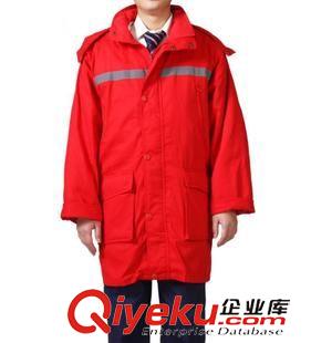 工作服套裝 廠家供應中長款防寒反光棉大衣 加厚夾棉棉衣工裝訂做原始圖片3