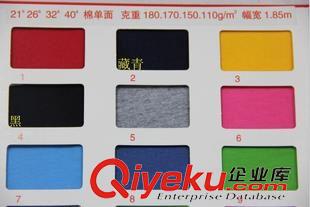 T恤汗布奥戴尔 厂家现货95%棉+5%氨纶弹性拉架针织汗布面料平纹布服装针织面料