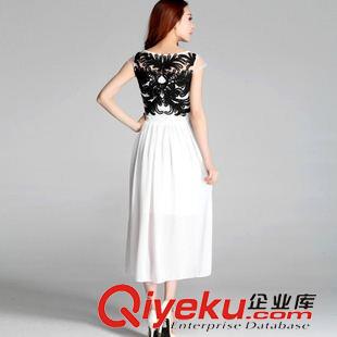 波西米亞連衣裙 歐洲站2015夏裝新款韓版修身波西米亞長裙網(wǎng)紗雪紡連衣裙原始圖片3