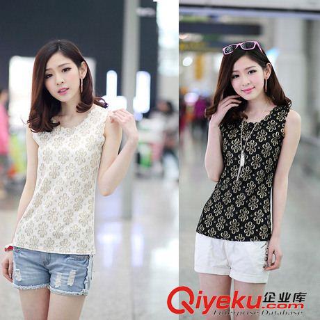 背心 2014夏季{zx1}款修身百搭莫代爾性感蕾絲夜店打底女背心原始圖片3