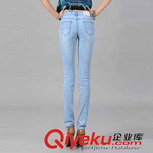 牛仔褲 2013春季新款韓版復(fù)古學(xué)院女式休閑彈力修身顯瘦緊身牛仔褲原始圖片2