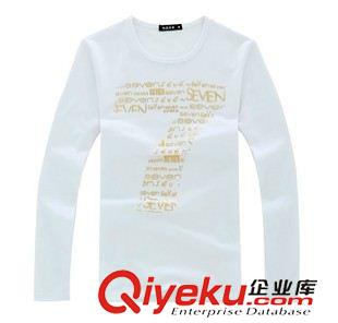 圓領T恤 廠家訂做2013秋冬新款純棉男裝t恤 韓版男士圓領長袖t恤 男式T恤