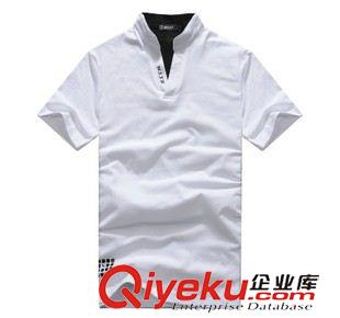 翻領(lǐng)T恤、POLO衫 外貿(mào)承接2013新款短袖男t恤polo 翻領(lǐng) 廣告衫 間條翻領(lǐng)polo衫 FOB