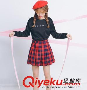 衛(wèi)衣絨衫.棒球服 2015秋裝韓國(guó)學(xué)院風(fēng)潮女寬松字母太空棉衛(wèi)衣韓版