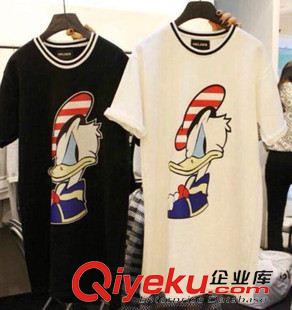 日韓精品外單 2015新款黑白豎條紋卡通米奇刺繡貼布彈力打底褲廠家直銷(xiāo)