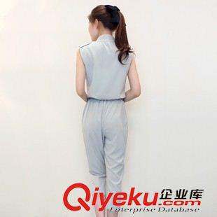 套裝 2015夏季新款闊腿褲女裝兩件套潮 無(wú)袖寬松大碼小香風(fēng)時(shí)尚套裝女原始圖片3