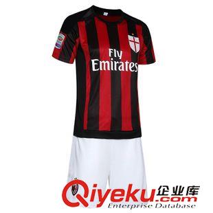 俱樂(lè)部套裝 15-16AC米蘭客場(chǎng)足球衣  隊(duì)服訓(xùn)練服足球衣運(yùn)動(dòng)服 足球服套裝批發(fā)