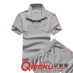 耐克 2015廠家批發(fā)  新款情侶運動套裝  翻領羽毛球運動服 6505