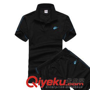 耐克 2015廠家批發(fā)  新款情侶運動套裝  翻領羽毛球運動服 6505
