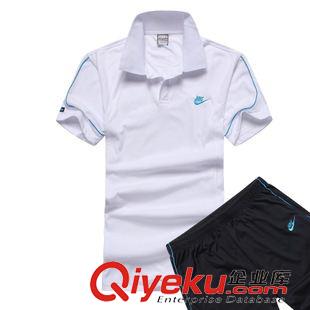 耐克 2015廠家批發(fā)  新款情侶運動套裝  翻領羽毛球運動服 6505