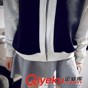 8月下旬精品 少女春秋裝2015新款學生裝韓版開衫連帽寬松衛(wèi)衣女棒球服外套潮原始圖片2