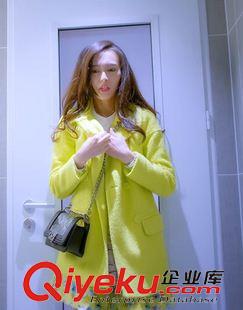 8月中旬精品 羊絨呢子大衣女2015秋冬新款韓版時(shí)尚毛呢外套女加厚大碼女裝原始圖片3