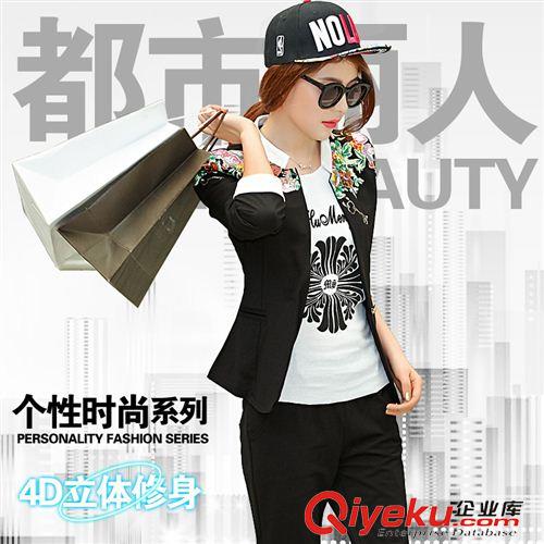 兩件套裝 新款套裝2015潮流套裝韓版大碼小西服裝休閑運動套裝原始圖片2