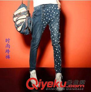 牛仔長褲，背帶褲 611#春秋季新款韓版復(fù)古修身彈力牛仔褲小腳鉛筆褲女長褲2014實(shí)拍