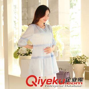 5月孕婦裝 108#實(shí)拍新款珍珠領(lǐng)孕婦裙 夏裝孕婦裝 寬松大碼孕婦連衣裙