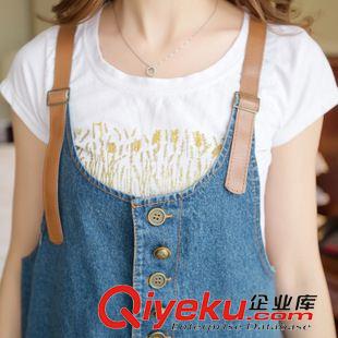 連體褲 1738 新款夏季女裝 牛仔背帶褲 牛仔連體褲女原始圖片2