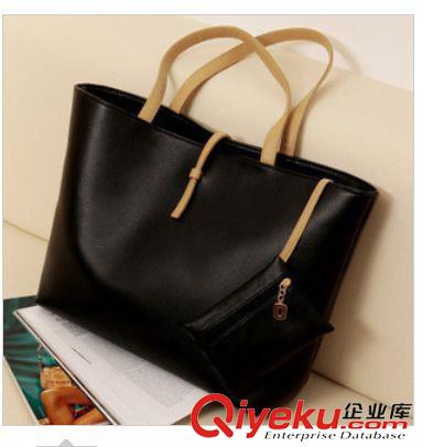 飾品， 箱包 類 tj實拍B312春季2012新款單肩包女包 百搭包 配零錢袋原始圖片2