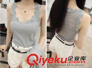 小背心，吊帶衫 2014春夏新款性感后背蕾絲精致小背心 吊帶背心 女3309#