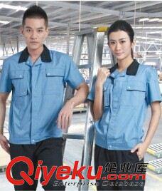 工廠服現(xiàn)貨區(qū) 廠家批發(fā)牛仔工作服 全棉 長袖牛仔服