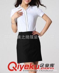 女式襯衫定制 2014新品 女款棉襯衫 女式短袖襯衫 工作襯衫 專業(yè)廠家定做