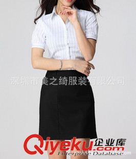 女式襯衫定制 供應(yīng)2013夏季新款女式職業(yè)裝襯衣、短袖襯衫工裝訂做