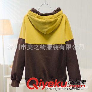 女式衛(wèi)衣 套頭衫訂做 拼色套頭衛(wèi)衣訂做 長袖套頭衛(wèi)衣 抓絨套頭衛(wèi)衣 女款原始圖片3