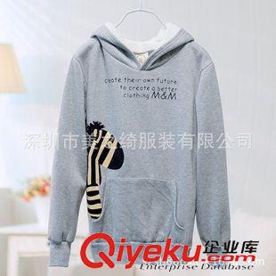 女式衛(wèi)衣 套頭衫訂做 深圳美之綺服裝訂做加絨衛(wèi)衣 抓絨衛(wèi)衣 定做套頭衛(wèi)衣原始圖片2