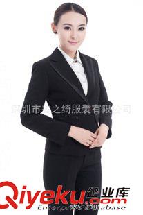 女士西裝 西服訂做 供應(yīng)白領(lǐng)時尚修身二粒扣女式西裝、女式百搭職業(yè)裝定做 套裝原始圖片3