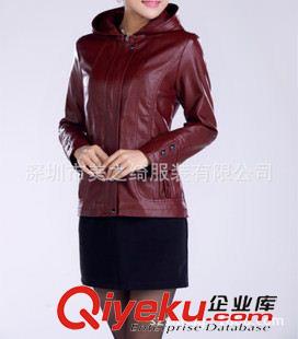 女士皮衣 外套訂做 2013秋冬新款機(jī)車皮衣 韓版修身皮衣 女 短款 PU水洗皮原始圖片2