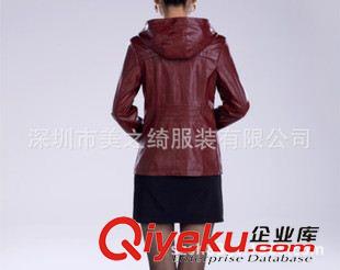 女士皮衣 外套訂做 2013秋冬新款機(jī)車皮衣 韓版修身皮衣 女 短款 PU水洗皮原始圖片3
