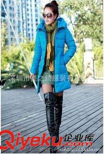 女款風(fēng)衣 大衣定做 供應(yīng)韓版新款女大衣 風(fēng)衣 加厚棉衣  女式長款純色棉衣 冬季必備原始圖片2