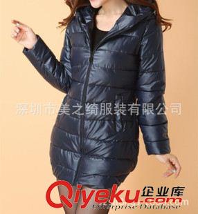 女款棉衣 羽絨服訂做 供應爆款棉衣羽絨棉服、定做中長款修身女式棉衣棉服原始圖片3