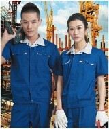 連體服工作服 工作服新款 春秋季工裝 工作服套裝 男女勞保 加厚滌棉珠帆工作服