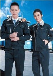 連體服工作服 男女車間工作服 時(shí)尚夾克工裝　勞保服套裝　秋冬長(zhǎng)袖工衣原始圖片2