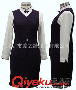 空姐制服 專業(yè)定做航空制服 空姐夏季短袖套裝 gd面料女士套裝