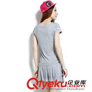 短袖短褲套裝 6015#休閑網(wǎng)球裙套裝女夏 新款女式夏季運(yùn)動(dòng)裙修身套裝裙原始圖片3