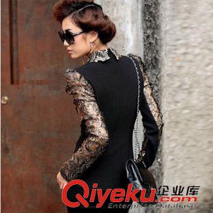 長袖T恤 秋裝新女裝百搭打底衫 小女人蕾絲花邊拼接長袖打底衫蕾絲衫6060原始圖片2
