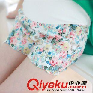 孕婦褲 2014夏裝新款時(shí)尚韓國孕婦褲 孕婦碎花短褲 夏季韓版托腹褲