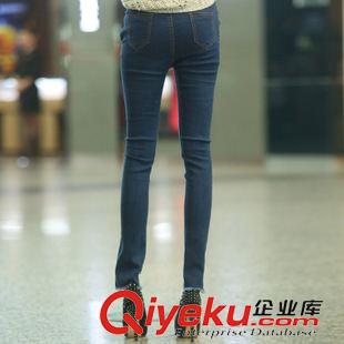 女士牛仔長褲 2014秋冬新品水洗休閑加厚款長褲 st小腳牛仔褲